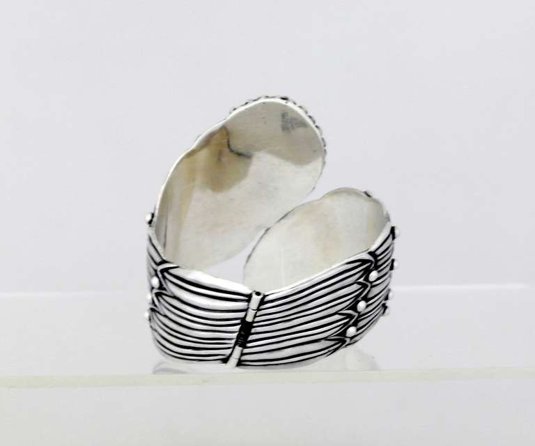 Taxco Sterling Silver Bracelet In Excellent Condition In New York, NY