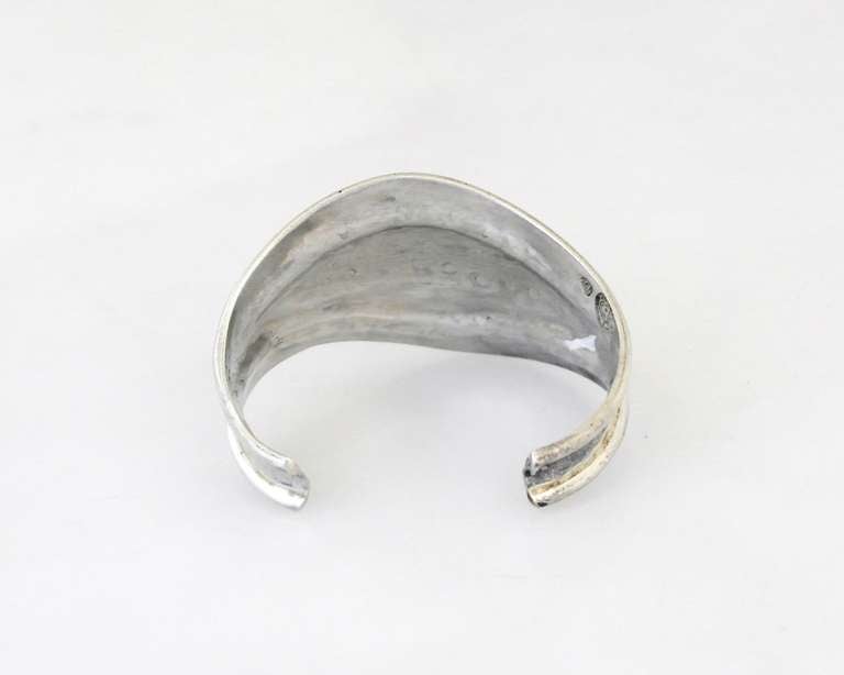 William Spratling Sterling Silver and Shell Cuff Bracelet 1