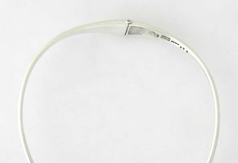 Sigi Pineda Amethyst Sterling Silver Modernist Necklace For Sale 1