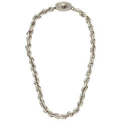 Antonio Pineda .970 Silver Multi-link Necklace