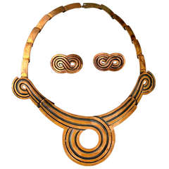 Victoria Taxco Copper Necklace and Earrings