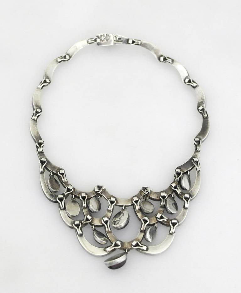 Antonio Pineda Amethyst Sterling Silver Necklace For Sale 3