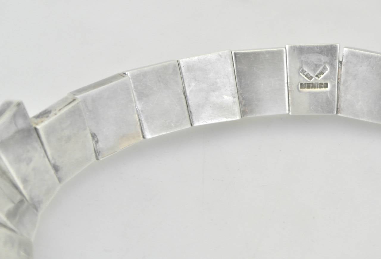 Taxco Sterling Silver Heavy Choker Necklace 3