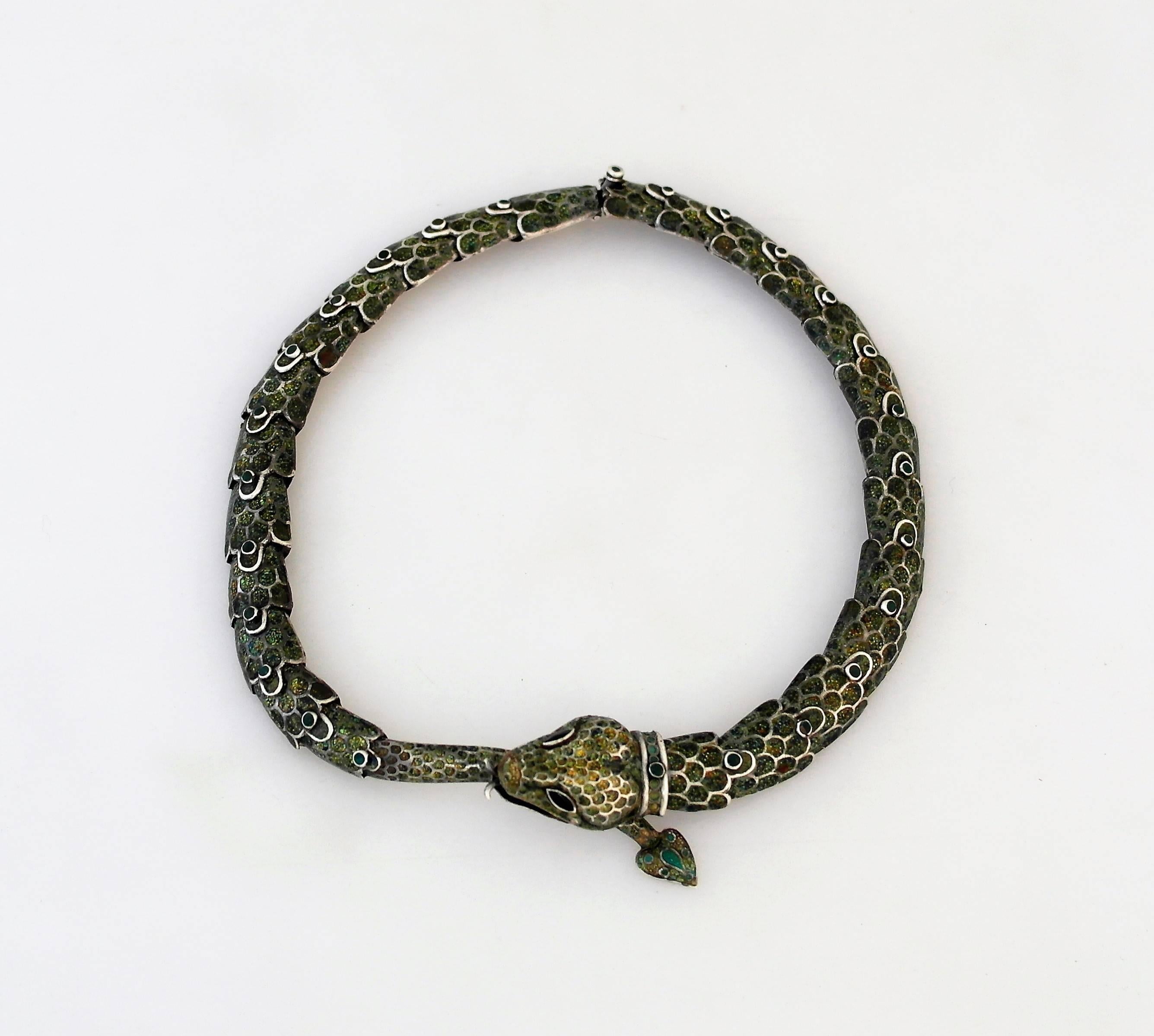 taxco snake necklace