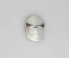 Salvador Teran Sterling Silver Brutalist Pin