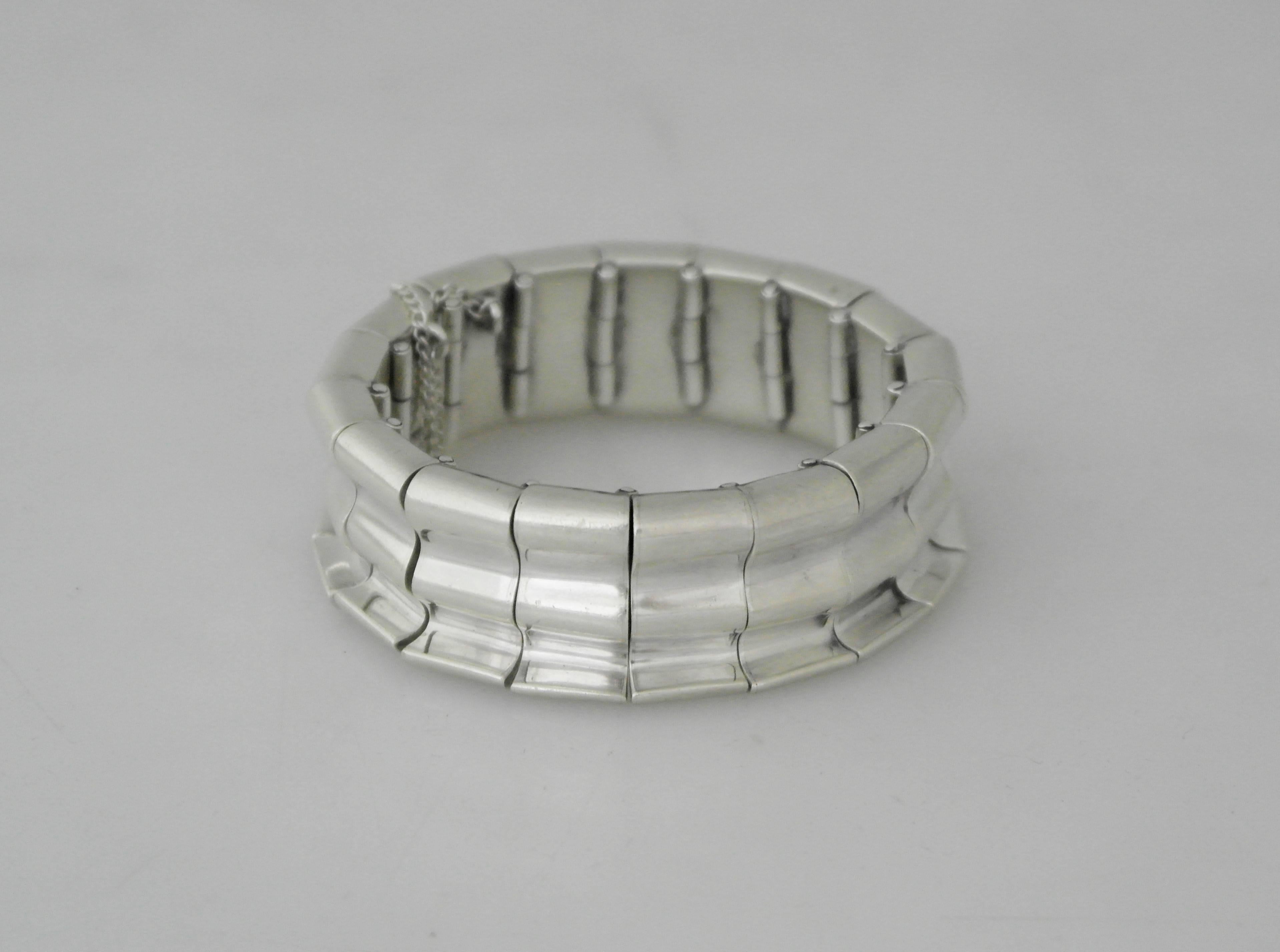 Antonio Pineda .970 Silver Link Bracelet For Sale 4