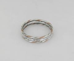 William Spratling Sterling Silver Copper Bangle Bracelet