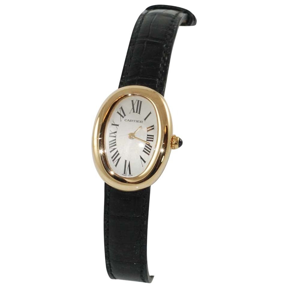 Cartier Lady's Yellow Gold Quartz Wristwatch