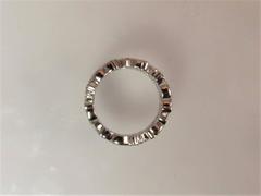 Diamond White Gold Floral Design Band Ring