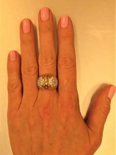 Diamond Gold Platinum Ring