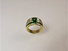 Picchiotti Emerald and Diamond Ring