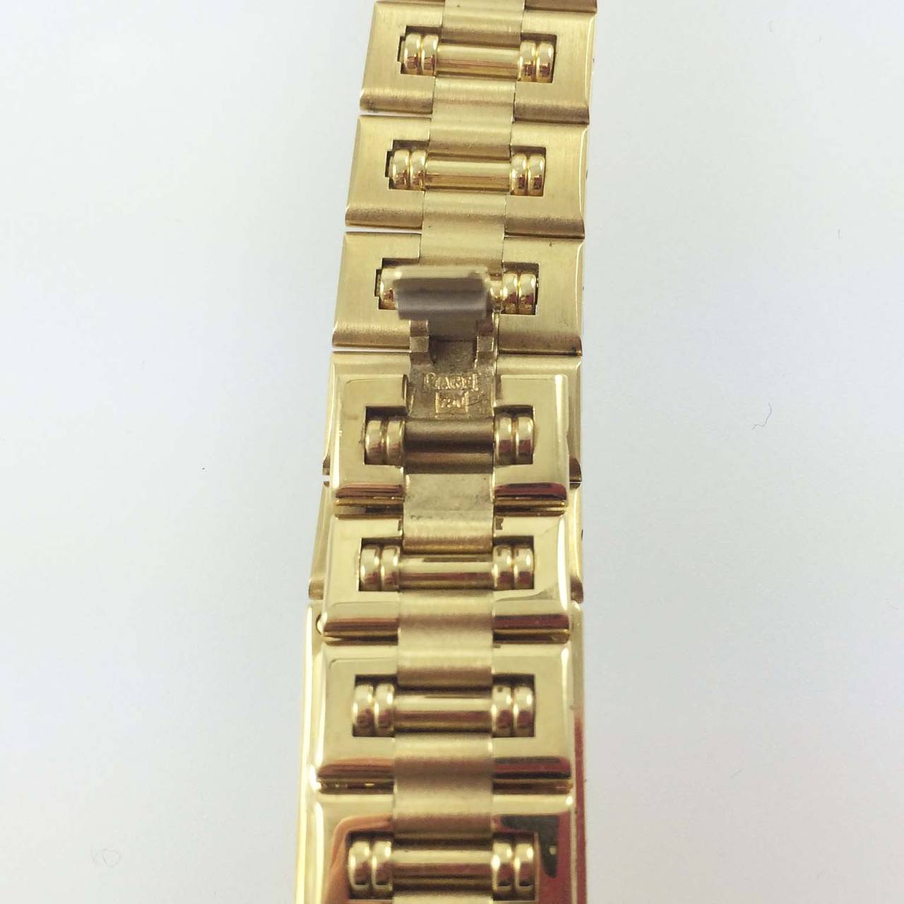 Piaget Yellow Gold Mini Square Dancer Quartz Bracelet Wristwatch 3