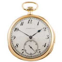 Antique Patek Philippe Yellow Gold Minute Repeating Pocket Watch for Tiffany & Co