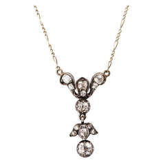 Black Anodized Silver Over Gold Diamond Pendant 11