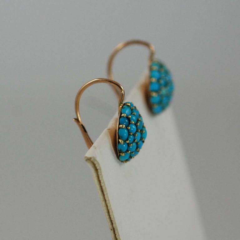 victorian turquoise earrings