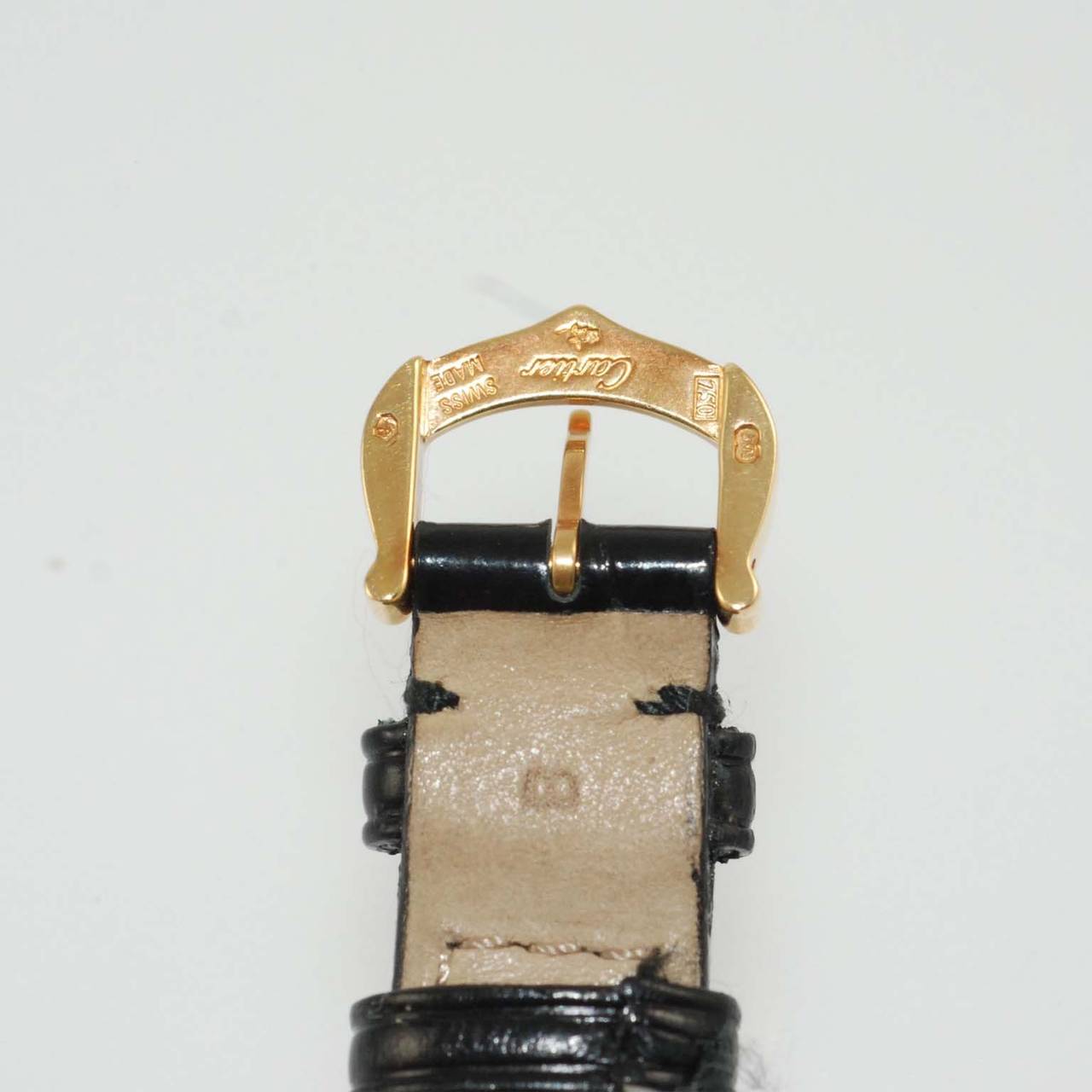 Cartier Lady's Yellow Gold Quartz Wristwatch In New Condition In Chicago, IL