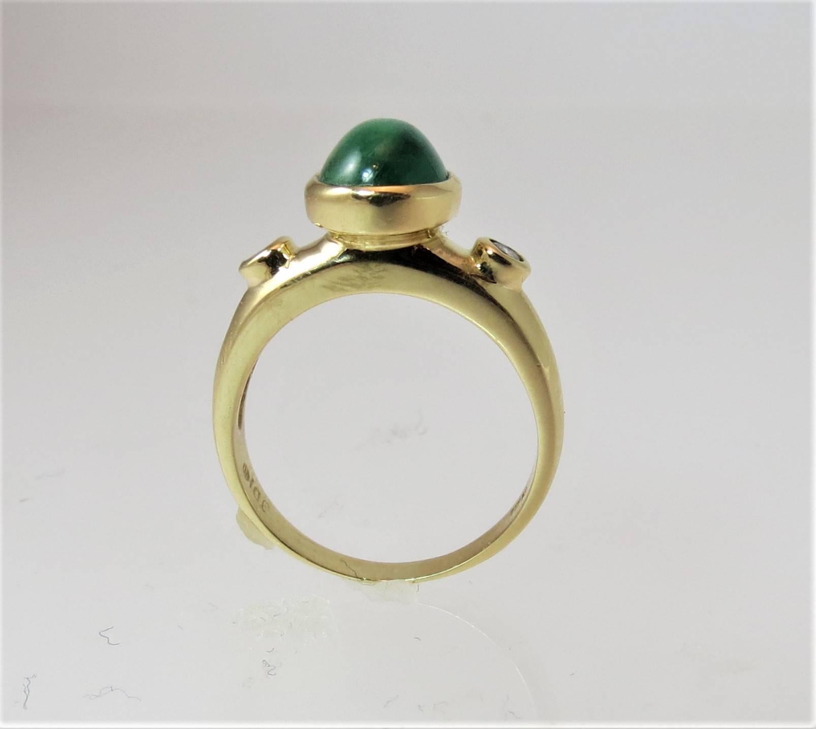Set aus drei Edelstein-Diamant-Gold-Ringe im Zustand „Hervorragend“ im Angebot in Chicago, IL