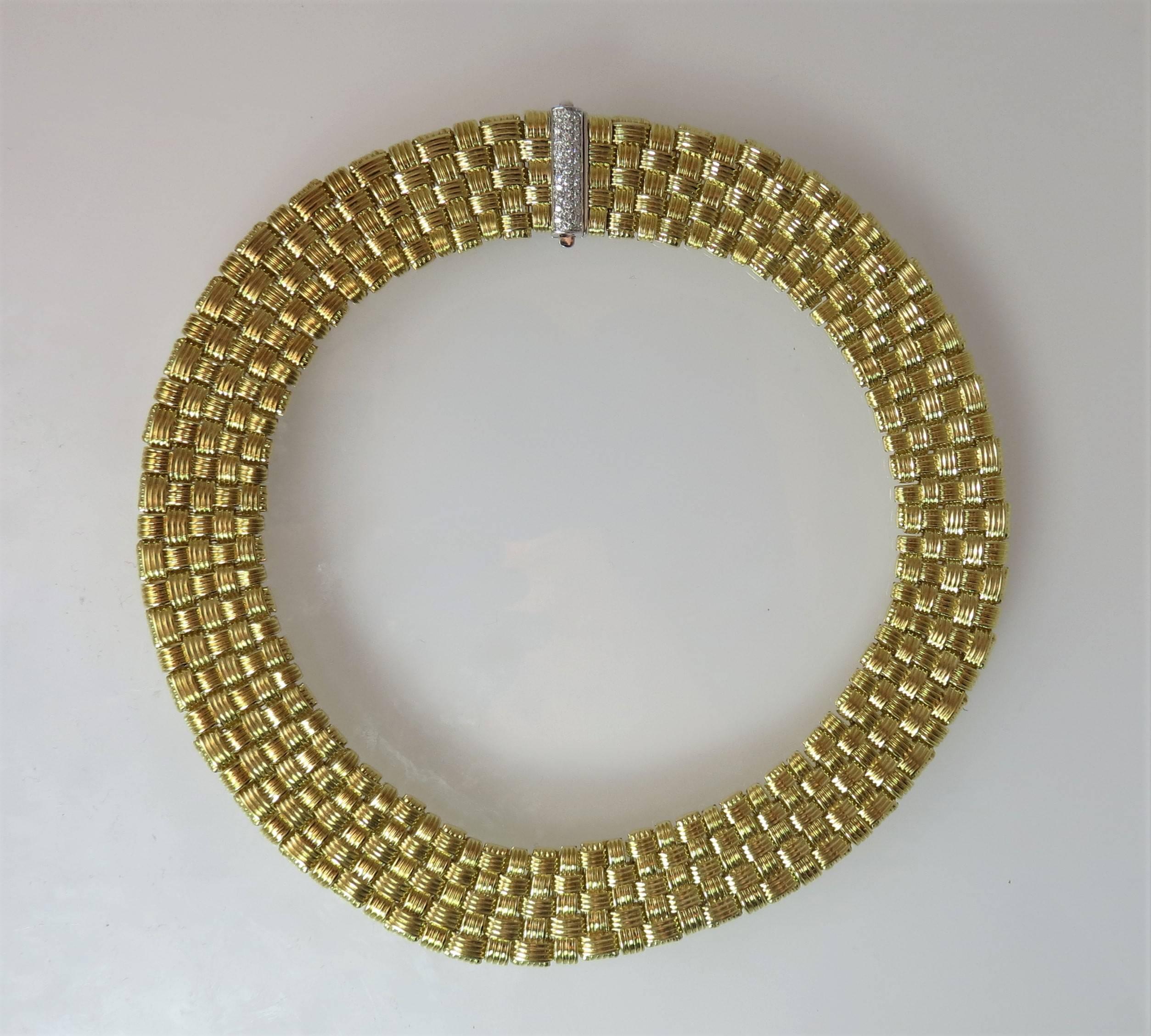 Women's Roberto Coin APPASSIONATA Gold Diamond Clasp Necklace