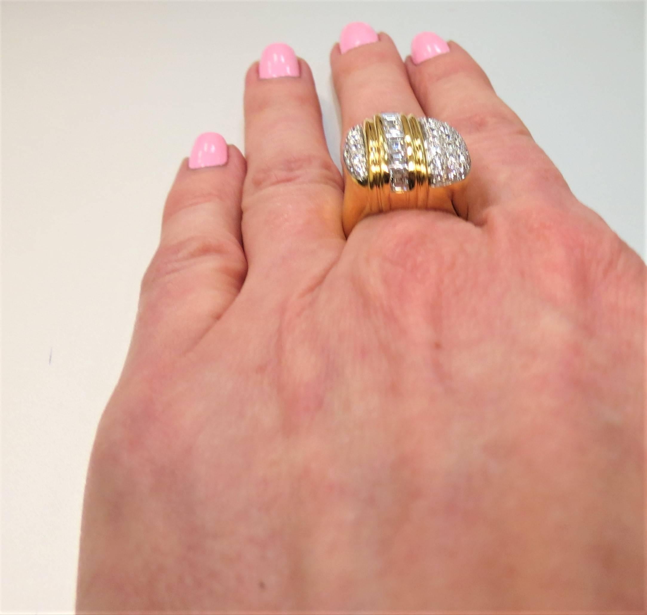 Women's Montreaux Diamond Yellow Gold Platinum Ring