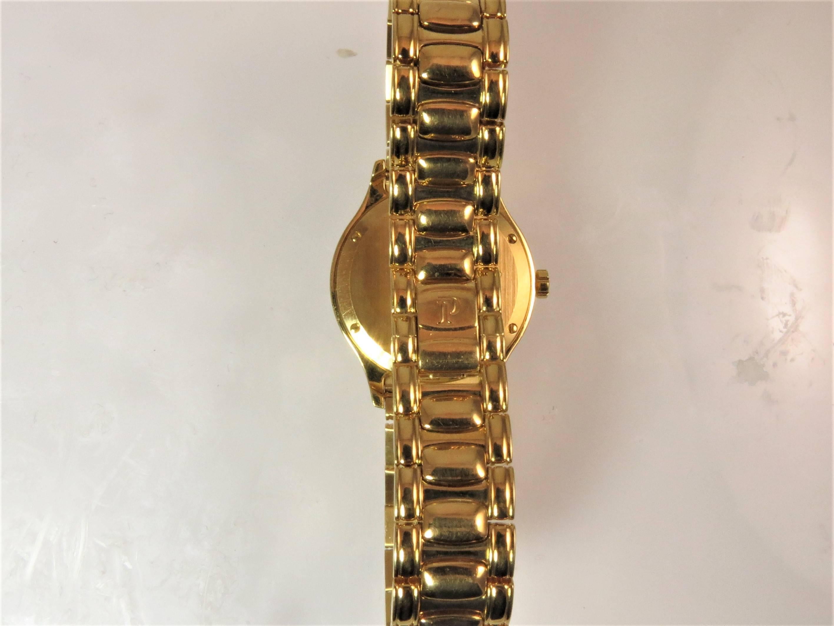 Contemporary Brand New  Yellow Gold Piaget Citea Diamond Bracelet Watch