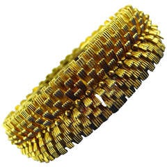 Textured Gold Bracelet