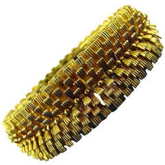 Textured Gold Bracelet 5