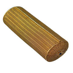 French Woven Gold Clutch