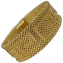 Woven Yellow Gold Bracelet