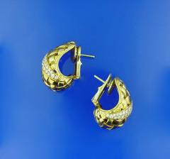 Tiffany & Co. Gold and Diamond Earrings