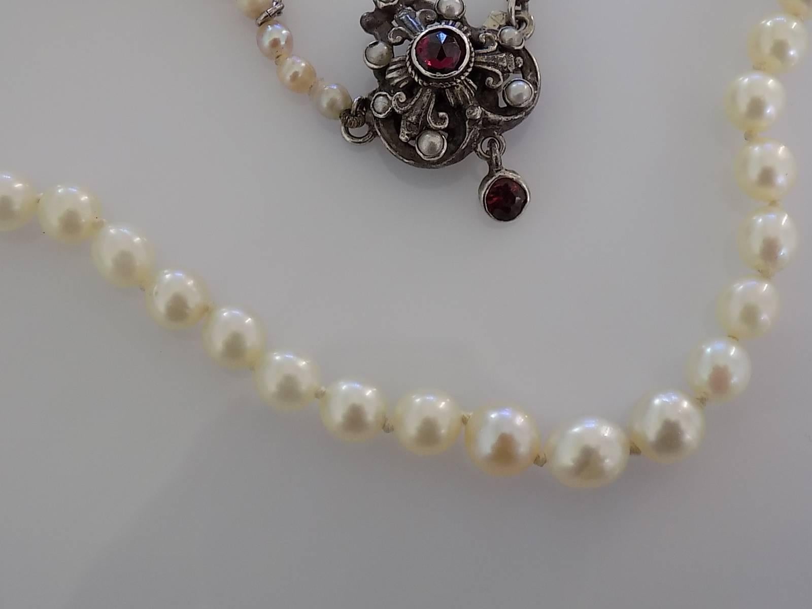 antique jewellery vintage pearl necklace clasp identification