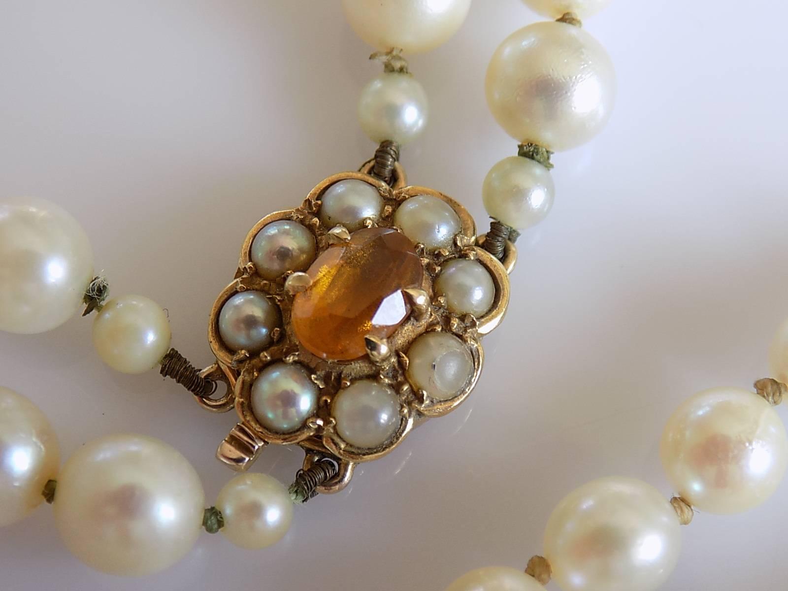 citrine and pearl necklace