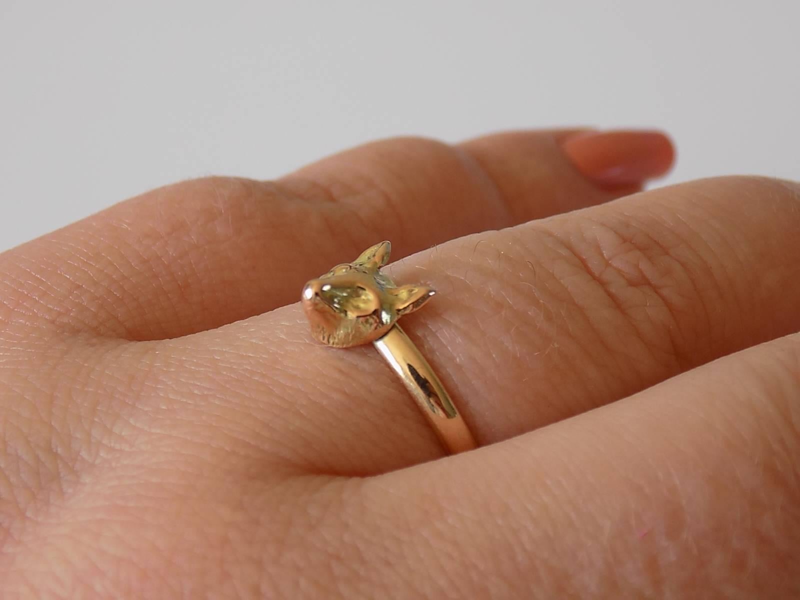 Victorian Gold Fox Ring 1