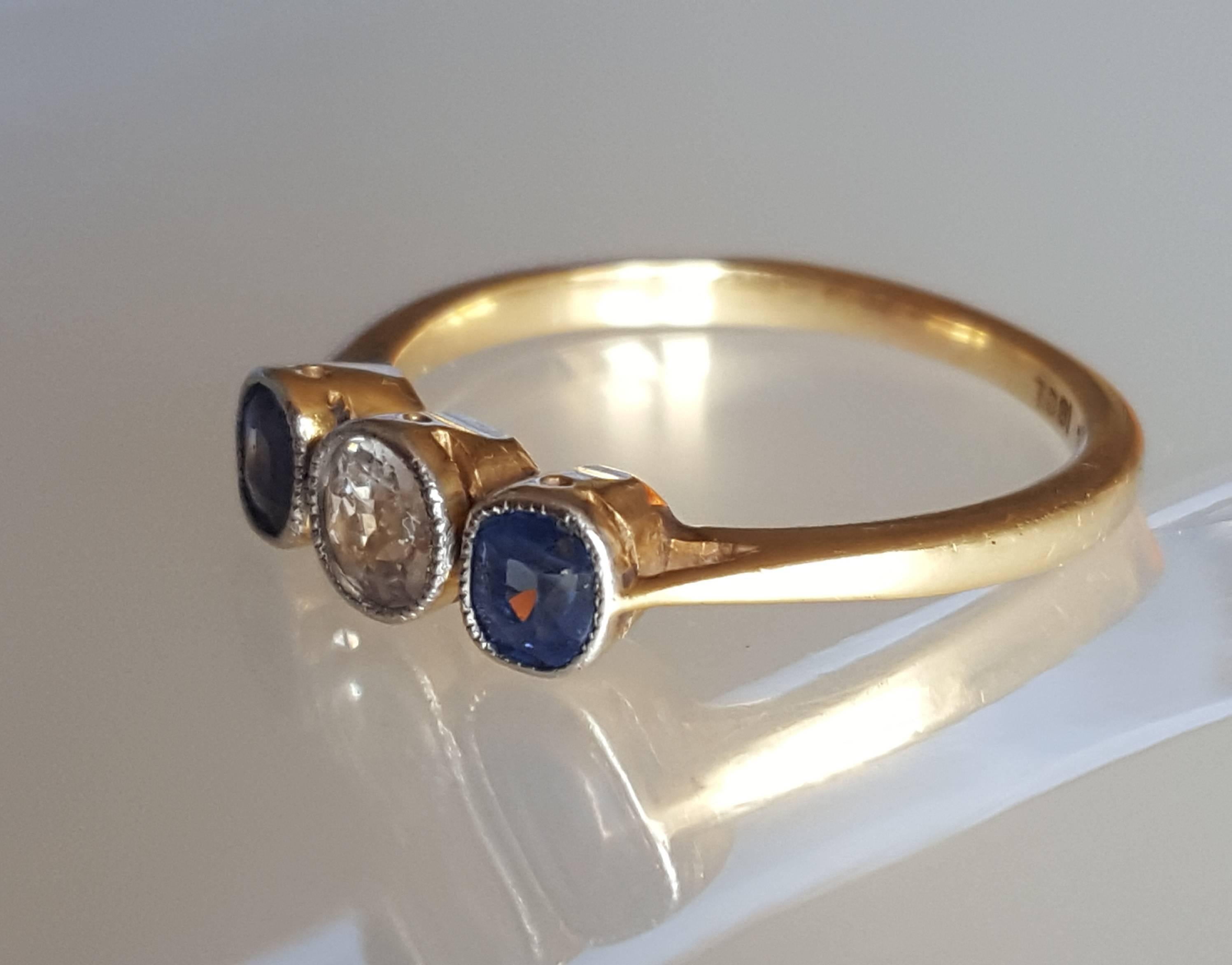 sapphire trilogy engagement rings