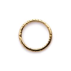 Gold Fur Stacking Ring by Bear Brooksbank