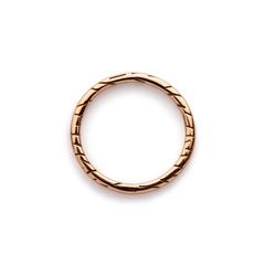 Rose Gold Fur Stacking Ring by Bear Brooksbank