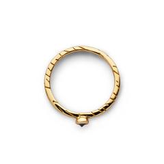 Gold and Black Diamond Star Fur Ring by Bear Brooksbank