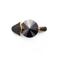 Black Diamond and Gold Bear Claw Ring by Bear Brooksbank