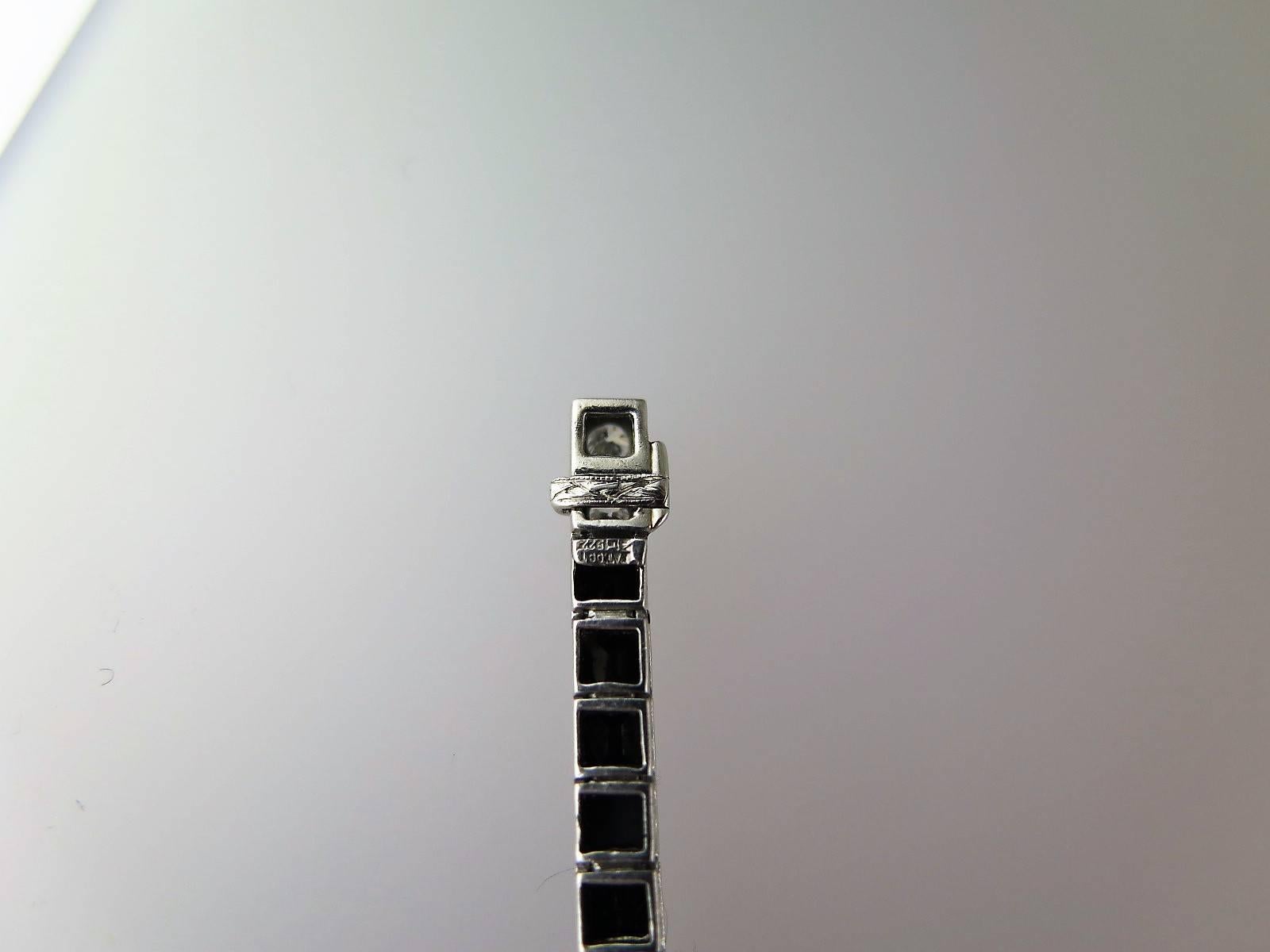 Art Deco Onyx and Diamond Bracelet 3