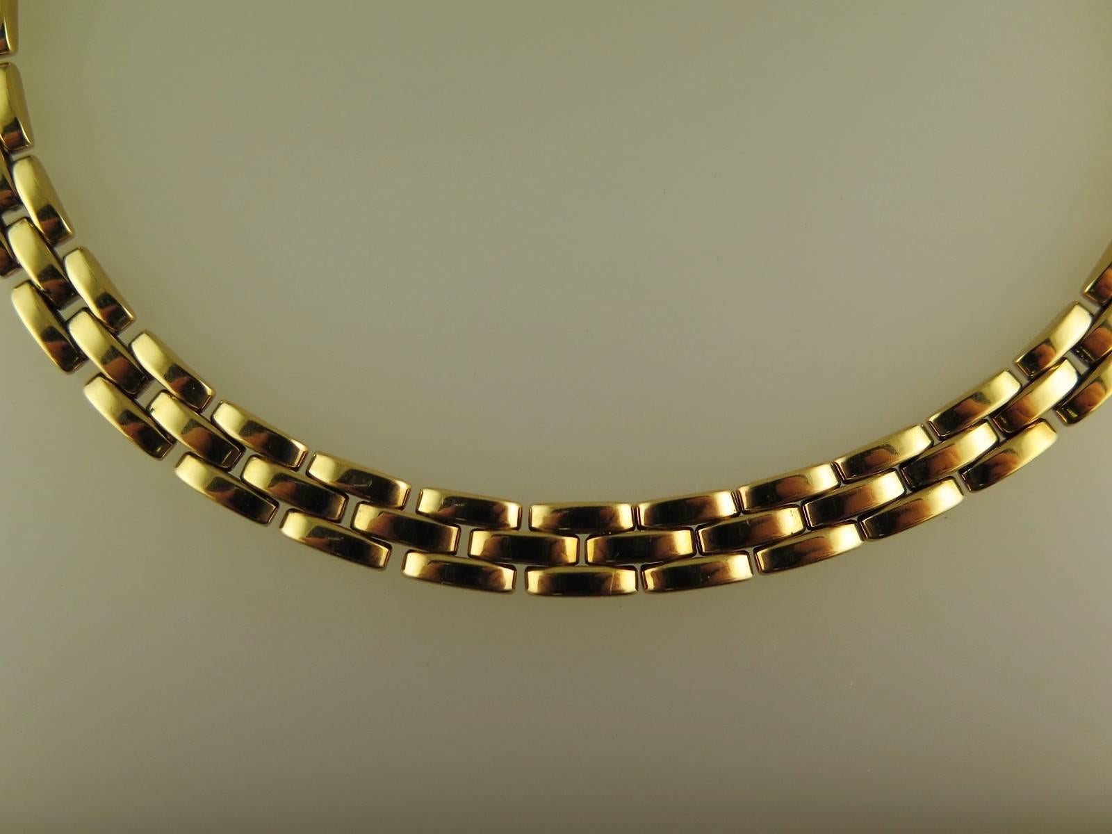 Modern Cartier Yellow Gold Maillion Panthère Necklace