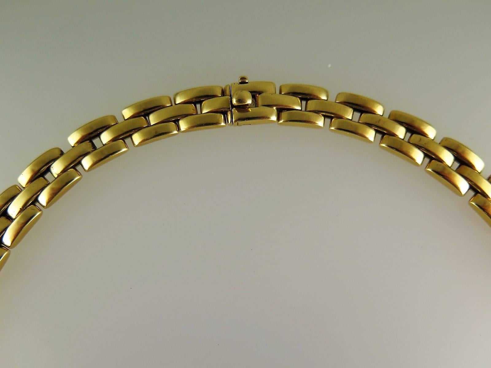 Cartier Yellow Gold Maillion Panthère Necklace In Excellent Condition In London, GB