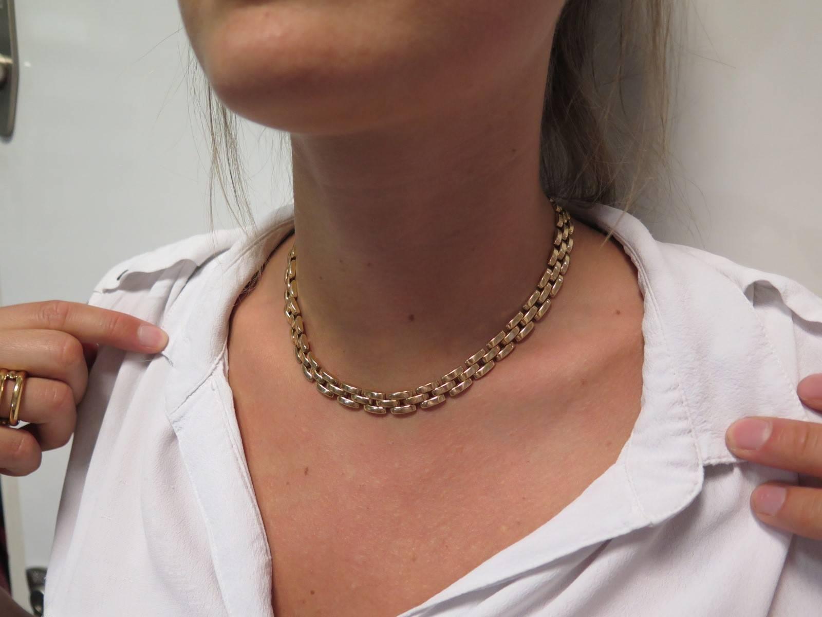 Cartier Yellow Gold Maillion Panthère Necklace 2