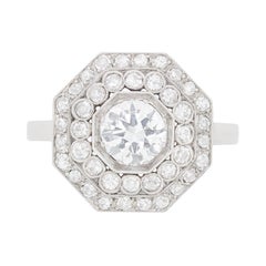 Early Art Deco Diamond Cluster Ring, circa 1920s
