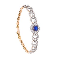 Edwardian Sapphire and Diamond Bracelet, circa 1910