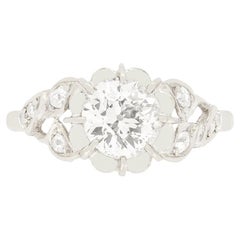 Art Deco 1.03 Carat Diamond Solitaire Ring, circa 1920s