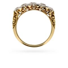 Edwardian 1.70 Carat Old Cut Diamond Five Stone Ring, circa 1900s