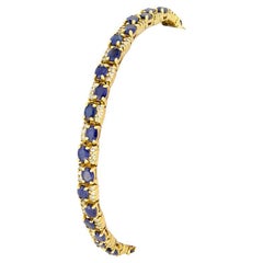 Vintage 9.50ct Sapphire and Diamond Bracelet, c.1980s