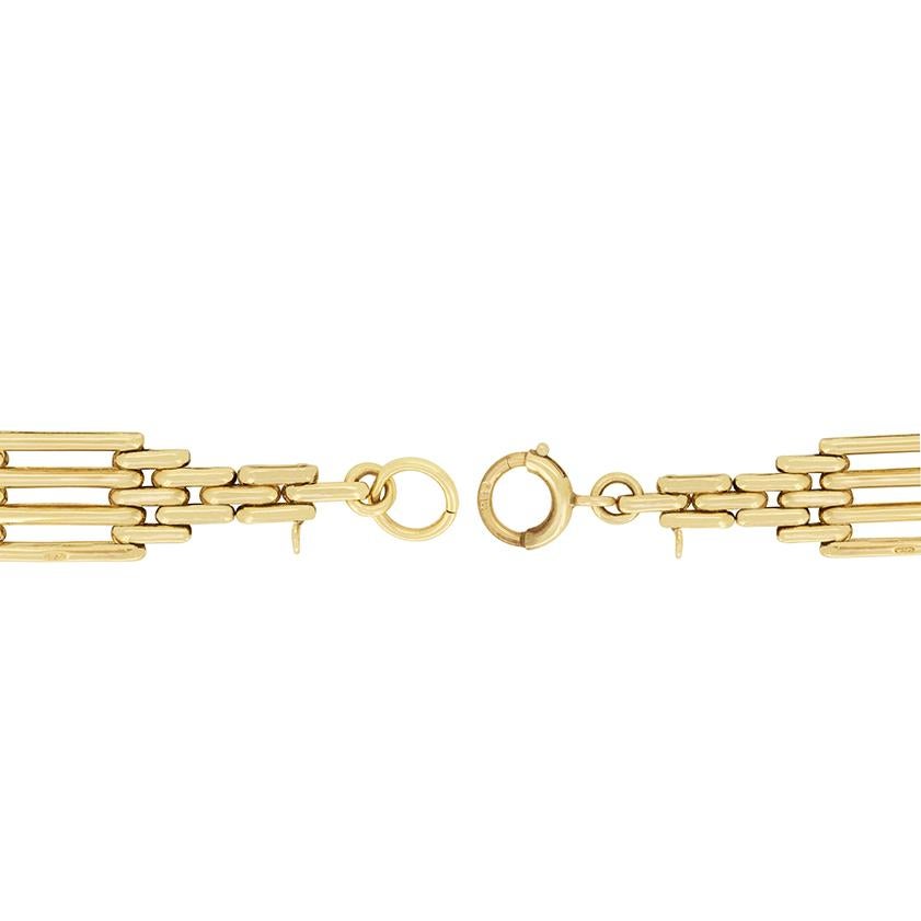 Bracelet vintage en or 9ct, poinçonné 1961 Bon état - En vente à London, GB