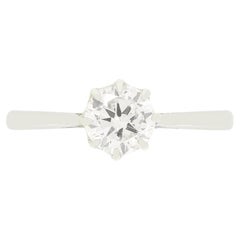 Art Deco 0.65ct Diamond Solitaire, c.1920s