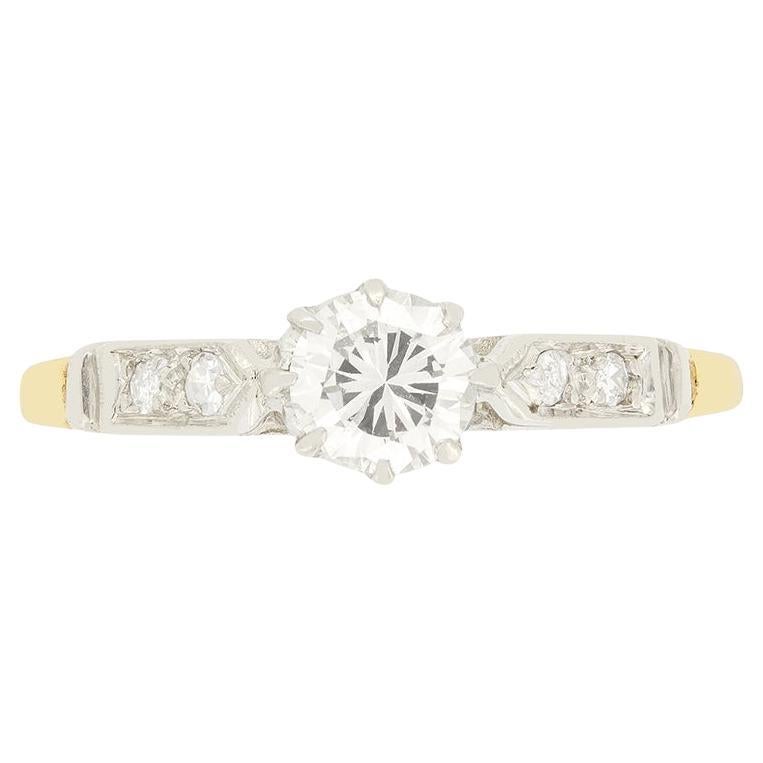 Vintage 0.40ct Diamond Solitaire Ring, c.1950s