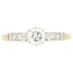 Vintage 0.40ct Diamond Solitaire Ring, c.1950s